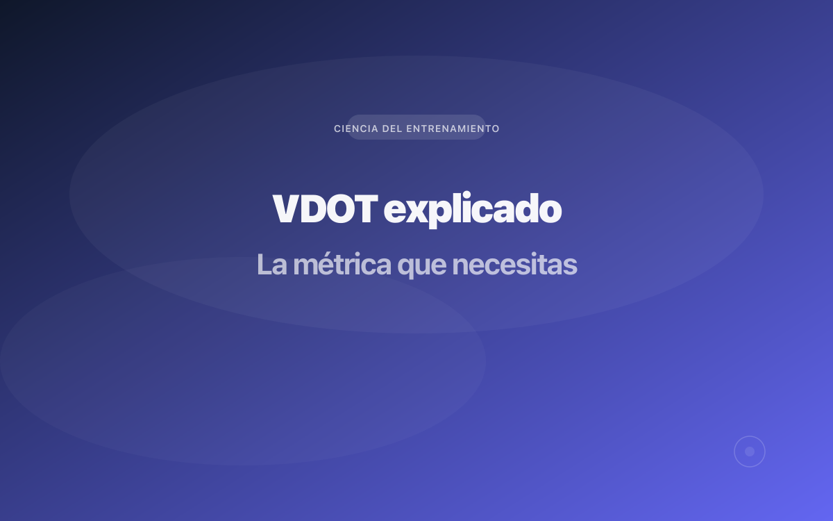 Gráfico de rendimiento VDOT con zonas de entrenamiento coloreadas